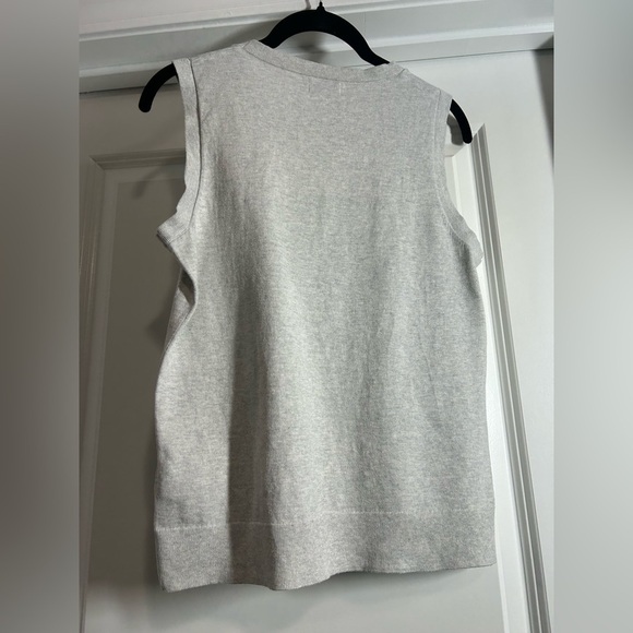 J Crew Gray Sleeveless Women's Top-100% Cotton - Picture 2 of 2